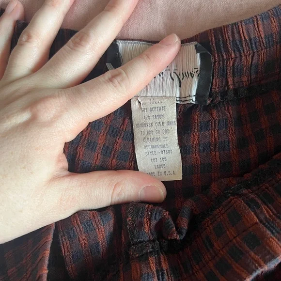 Gingham plaid trousers - Picture 8 of 9